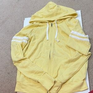 Woman’s Zip-Up Yellow Jacket